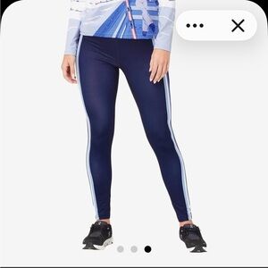 Krimson Klover Navy Leggings with White Accents
